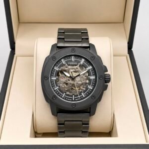 Premium Automatic Men's Watch – Transparent Back Metal Edition
